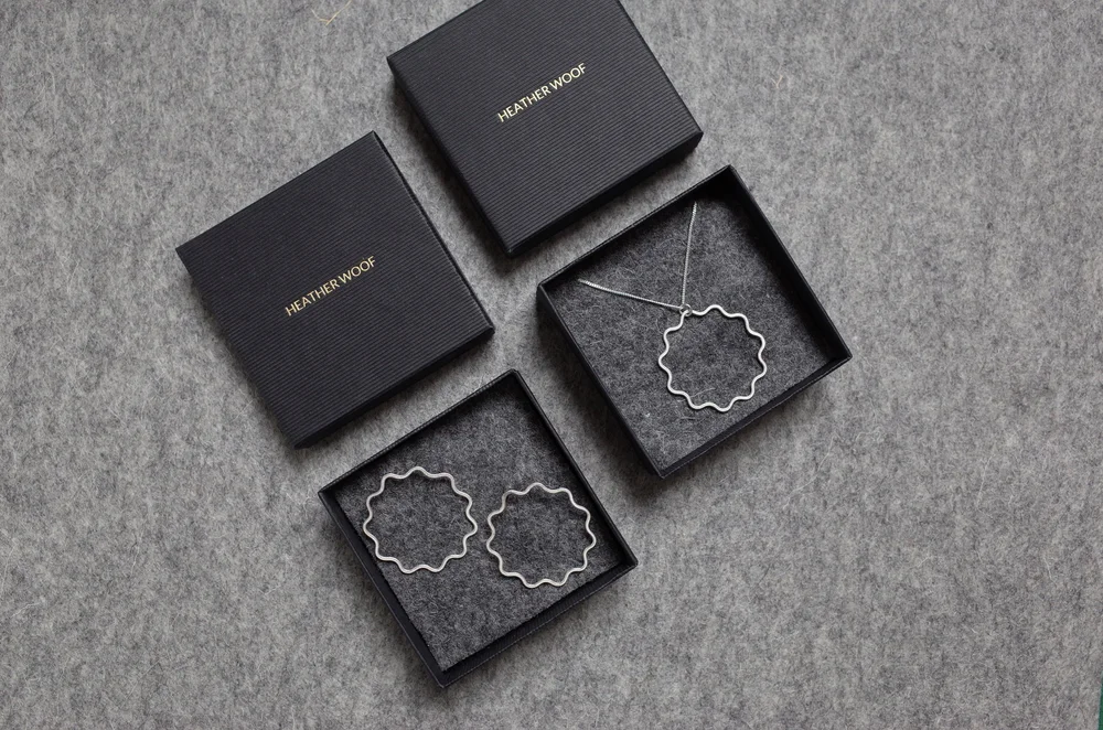 Ripple Necklace and earrings — HEATHER WOOF